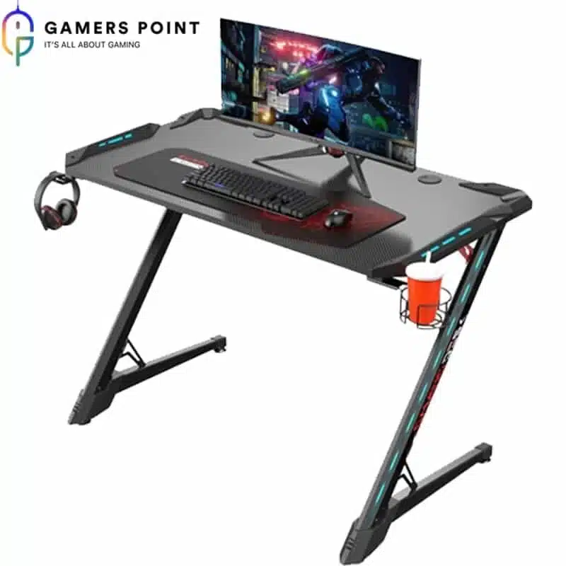 Eureka Ergonomic Z1-S PRO Gaming Desk - Black | In Bahrain