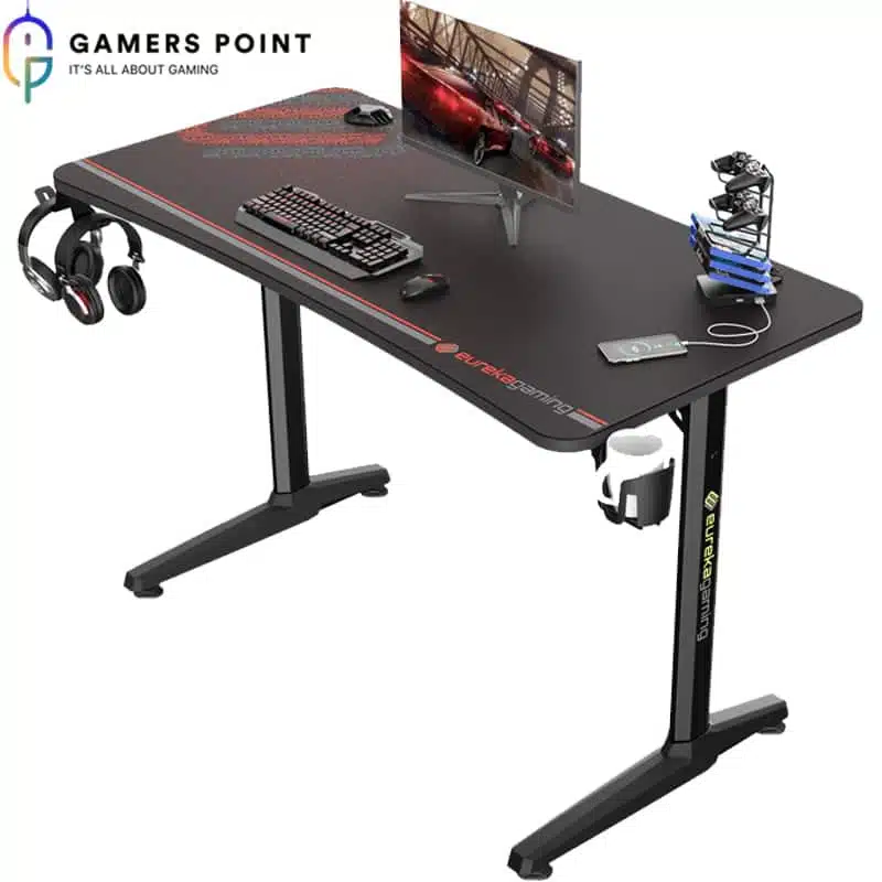 Eureka Gaming Black Captain Desk for Gamers | Now In Bahrain