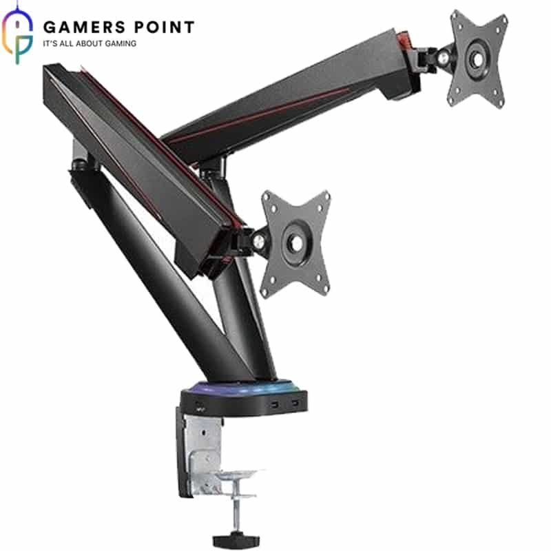 Dual Monitor Twisted Minds RGB Counter balance Arm | In Bahrain