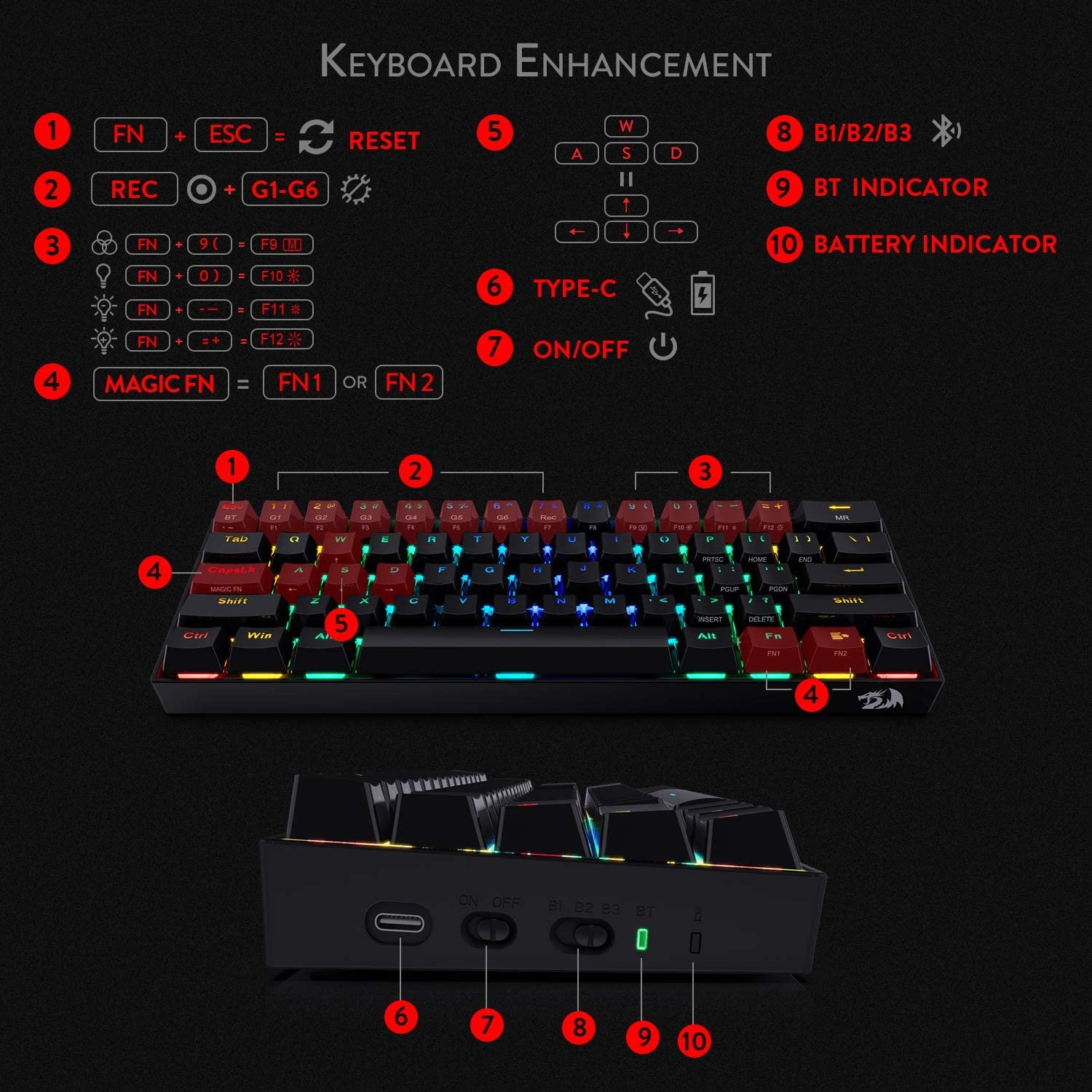 DRACONIC K530RGB-4