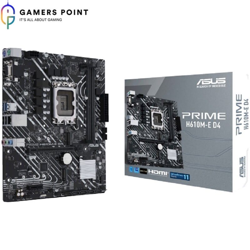 ASUS Motherboard Prime-E D4 LGA 1700 | Gamerspoint Bahrain