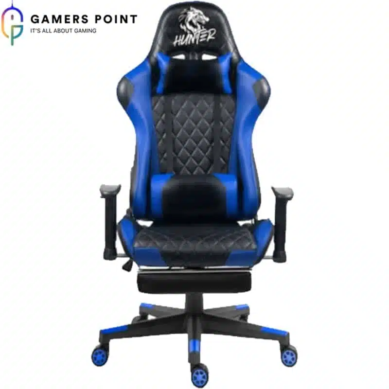 HUNTER Gaming Chair Blue Series with Leg Rest | Now in Bahrain