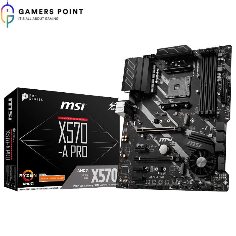 Motherboard MSI X570-A PRO AMD AM4 in Bahrain - Gamerspoint