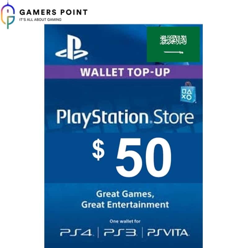 PlayStation Gift Card ($50) KSA | Now in Bahrain at Gamerspoint
