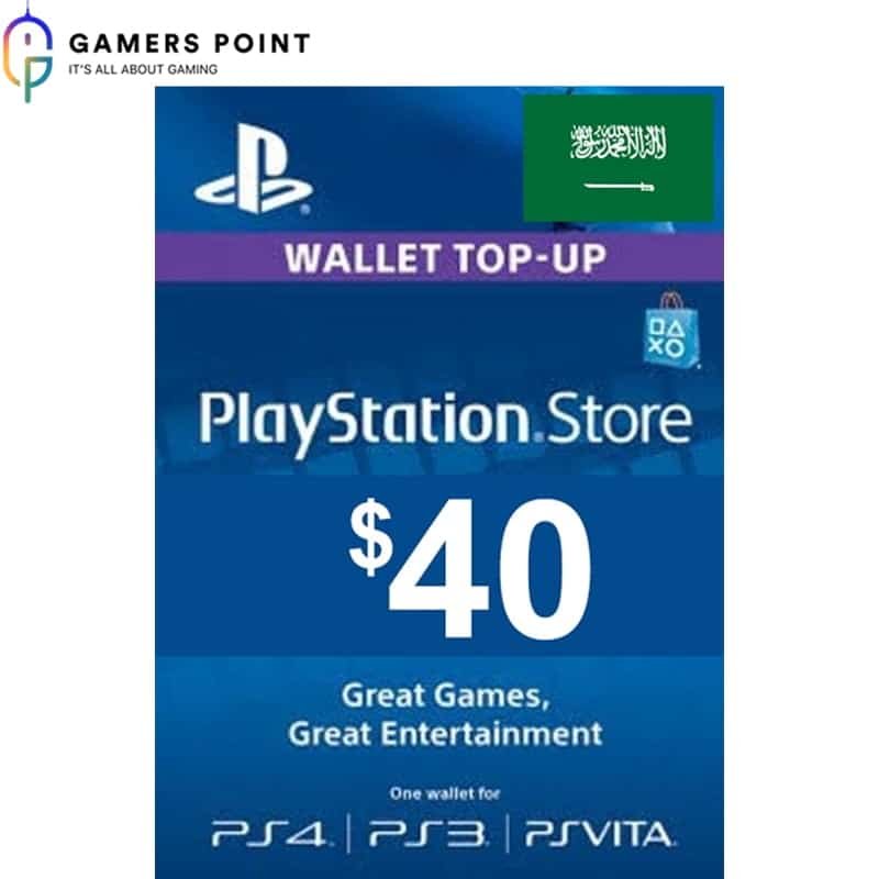 PlayStation Gift Card ($40) KSA | Now in Bahrain at Gamerspoint