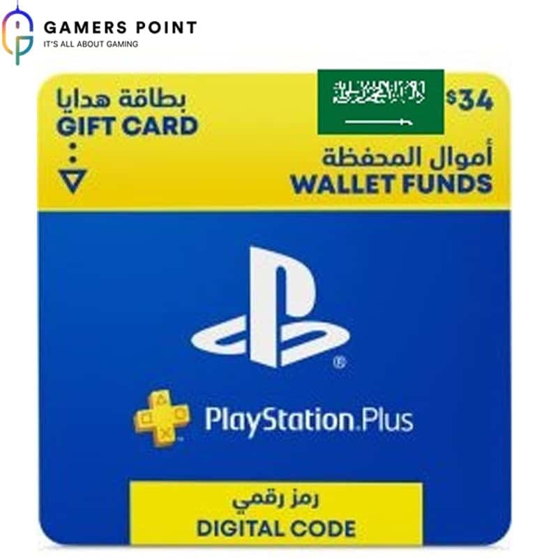 PlayStation Gift CaPlayStation Gift Card ($34) KSA | Now in Bahrain at Gamerspointrd $34
