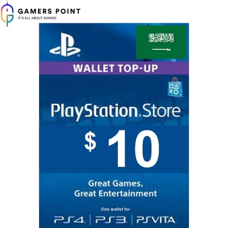 PlayStation Gift Card The Perfect to Place a $10 in Saudi Arabia