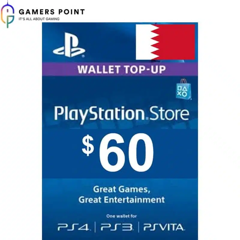 PlayStation Gift Card ($60) Gamerspoint | Available Now In Bahrain