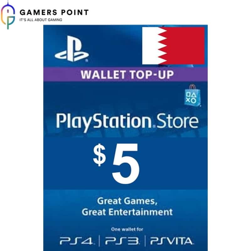 PlayStation Gift Card ($5) Gamerspoint | Now Available in Bahrain