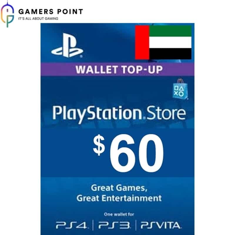 PlayStation Gift Card ($60) in UAE | Gamerspoint Now in Bahrain