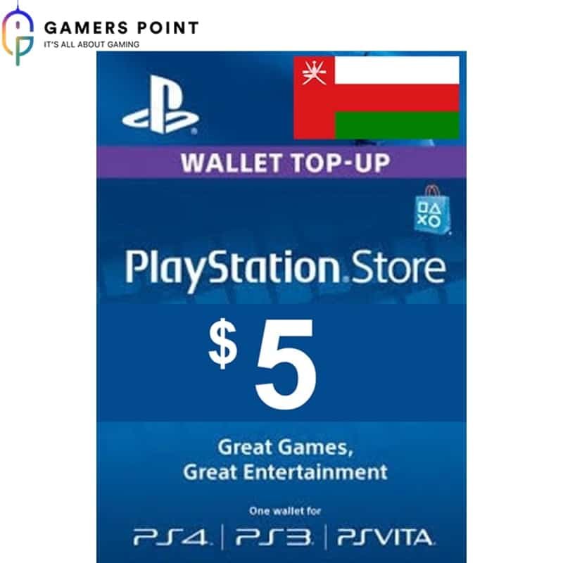 PlayStation Gift Card ($5) OMAN Now in Bahrain | Gamerspoint