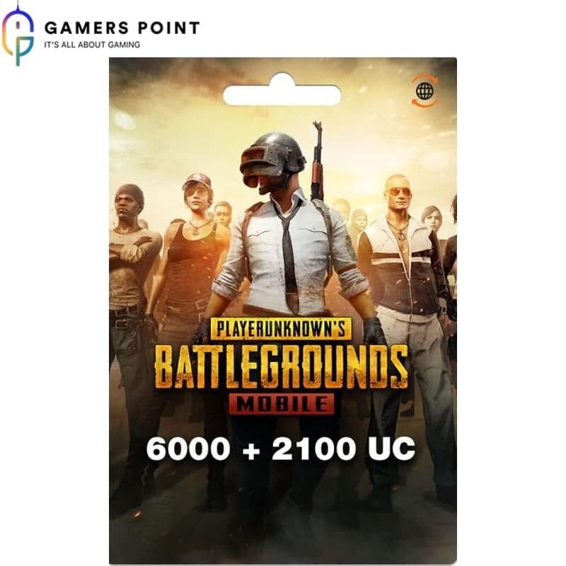 PUBG Gift Card 6000 + 2100 UC with Best Rates | in Bahrain