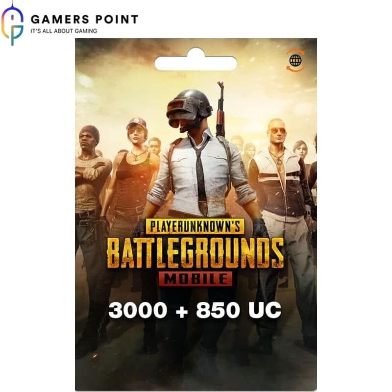 PUBG Gift Card 3000 + 850 UC with Best Rates | in Bahrain