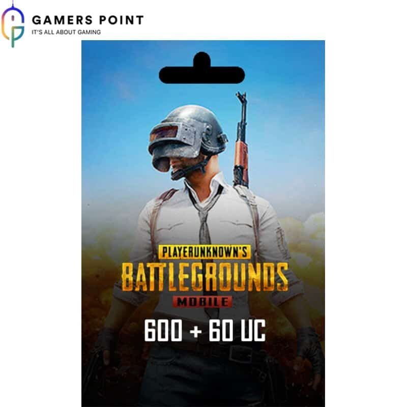 PUBG Gift Card 600 + 60 UC with Best Rates | in Bahrain