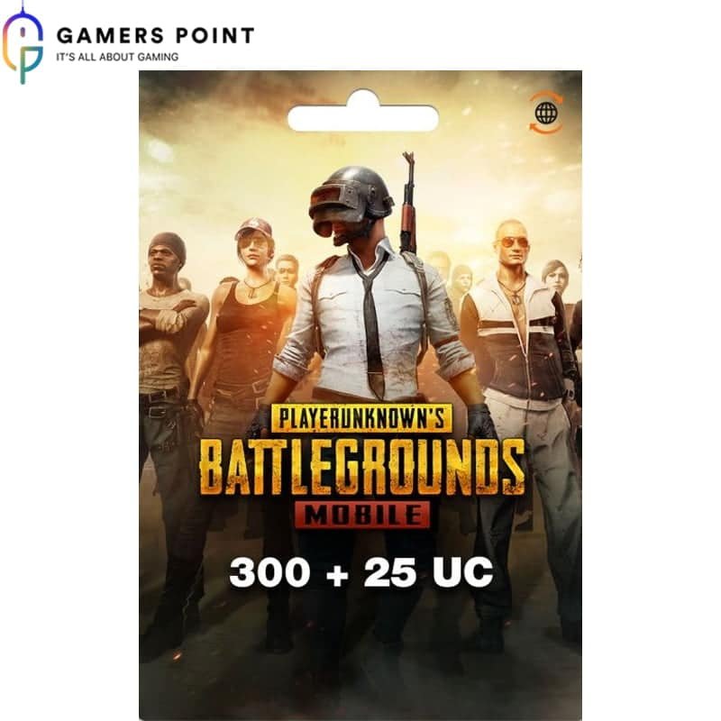 PUBG Gift Card 300 + 25 UC with Best Rates | in Bahrain