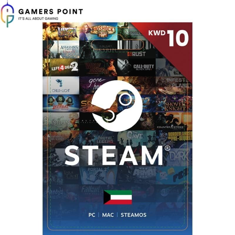STEAM Gift Card (10 KD) in Bahrain | Gamerspoint Online Shop