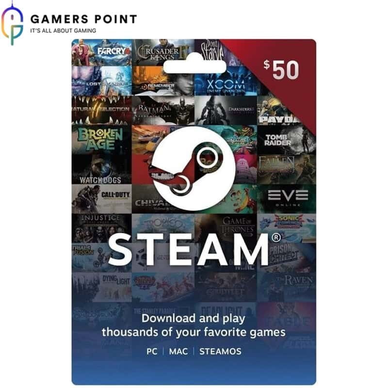 STEAM Gift Card ($50) in Bahrain | Gamerspoint Online Shop