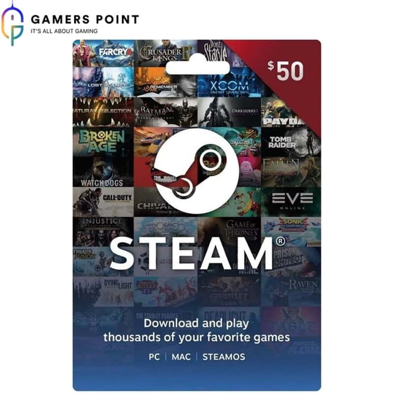STEAM Gift Card ($50) in Bahrain | Gamerspoint Online Shop