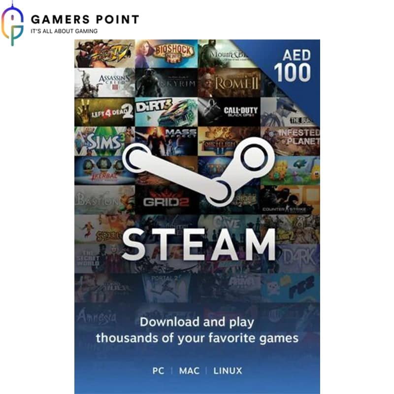 STEAM Gift Card (100 AED) in Bahrain | Gamerspoint Online Shop