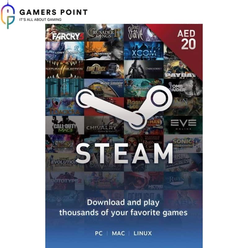 STEAM Gift Card (20 AED) in Bahrain | Gamerspoint Online Shop