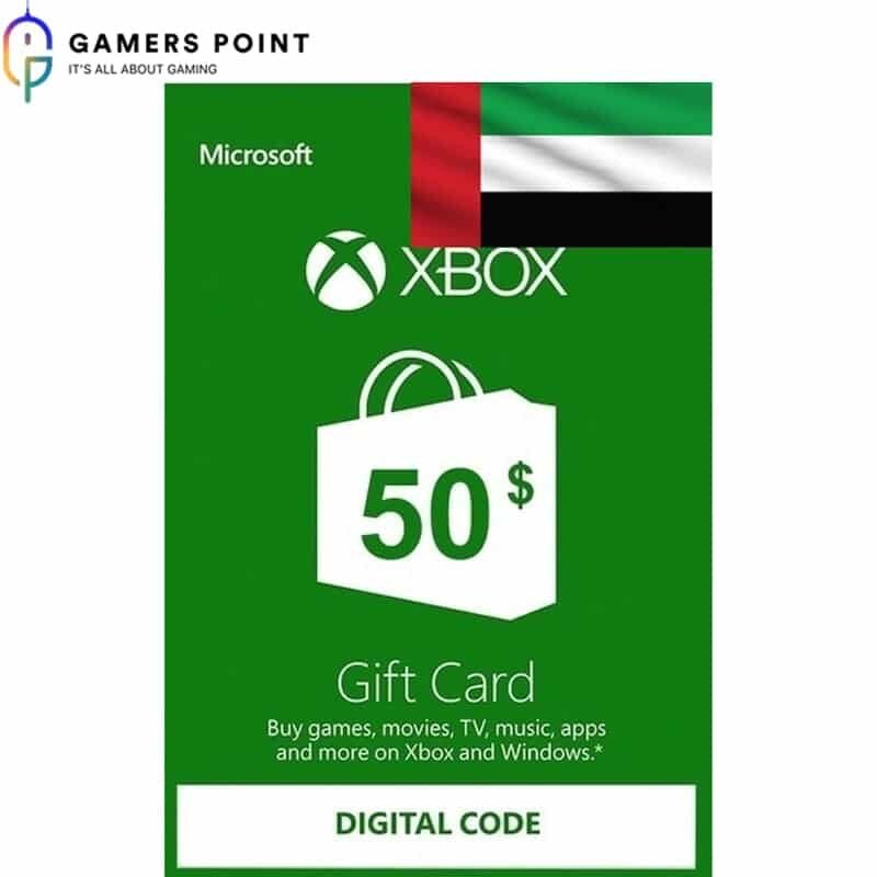 Xbox Gift Card (50$) UAE | Gamerspoint - Gaming Store In Bahrain