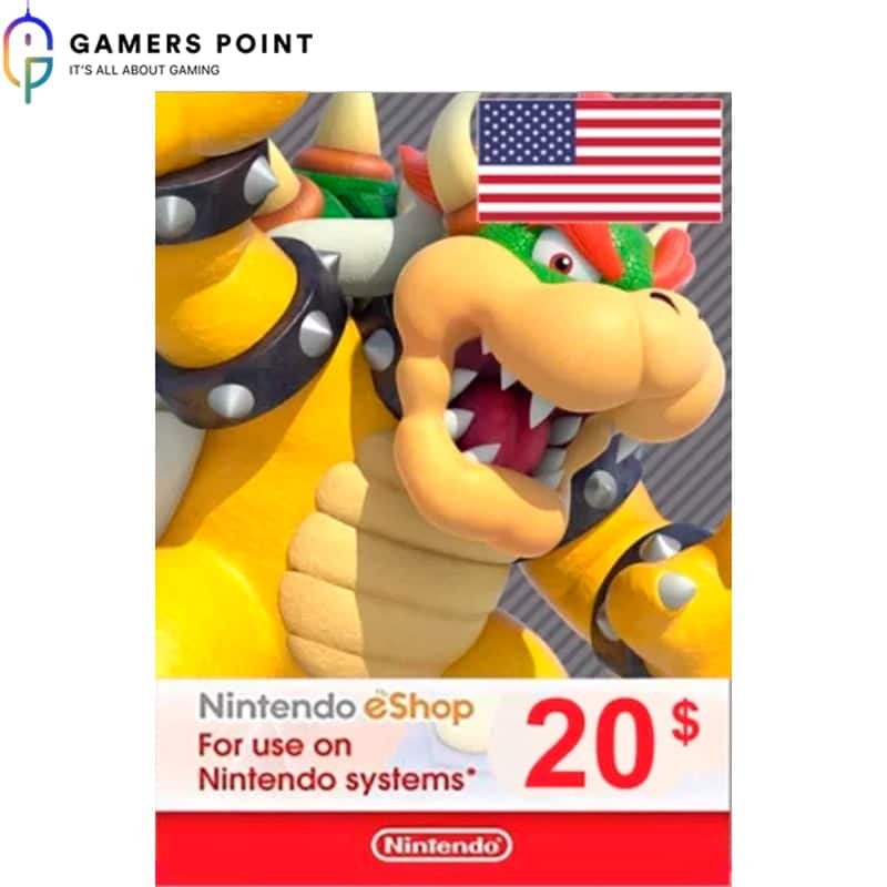 Nintendo Gift Card 20 $ USA