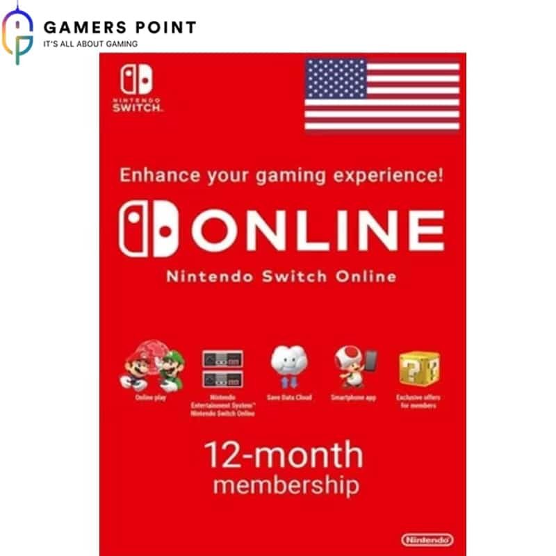 Nintendo Gift Card 12 Months USA