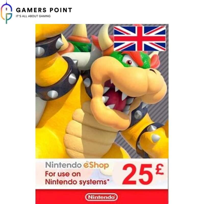 Nintendo Gift Card 25 £ UK
