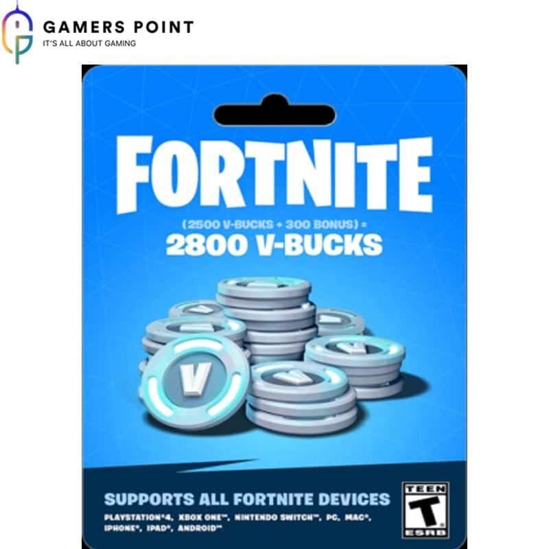 FORTNITE MOB Gift Card (2800) Coins at Gamerspoint In Bahrain
