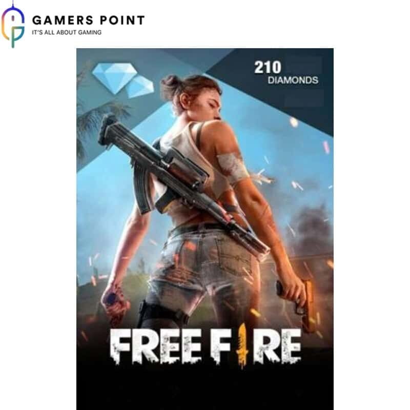 FREEFIRE Gift Card (210) Diamonds at Gamerspoint In Bahrain