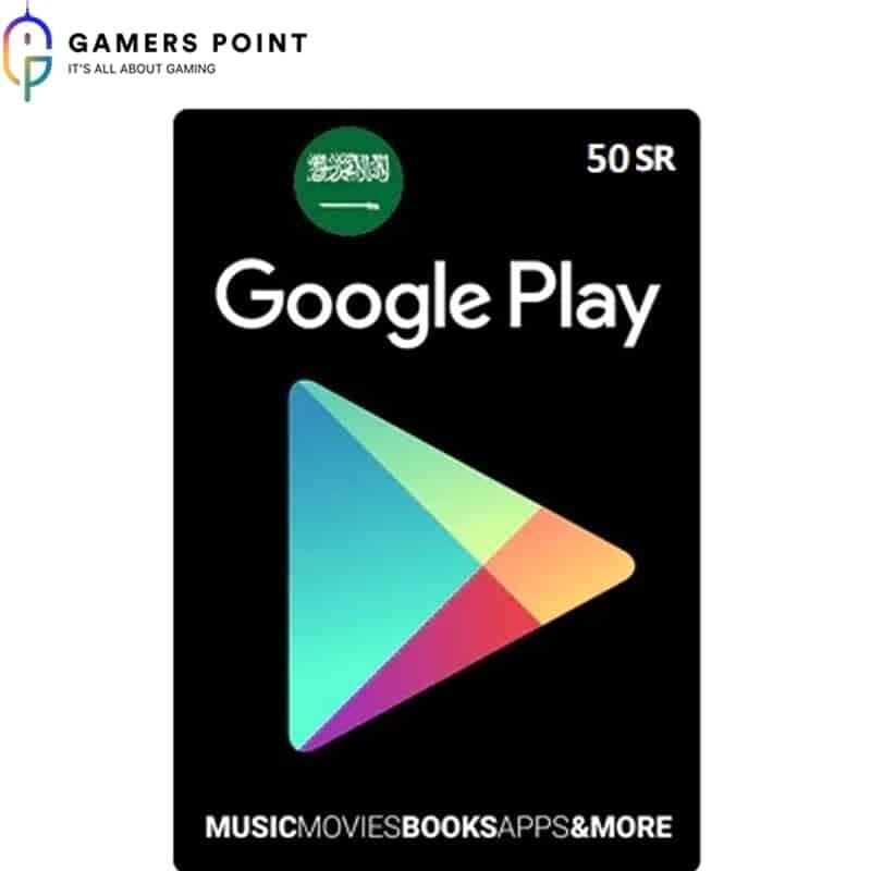 Google Play 50 SR Gift Card KSA