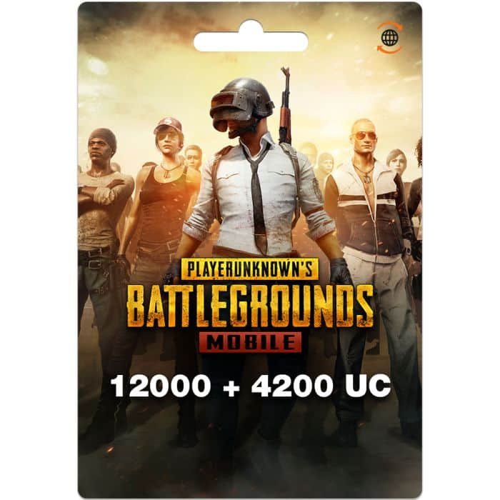 PUBG Gift Card 12000 + 4200 UC with Best Rates | in Bahrain