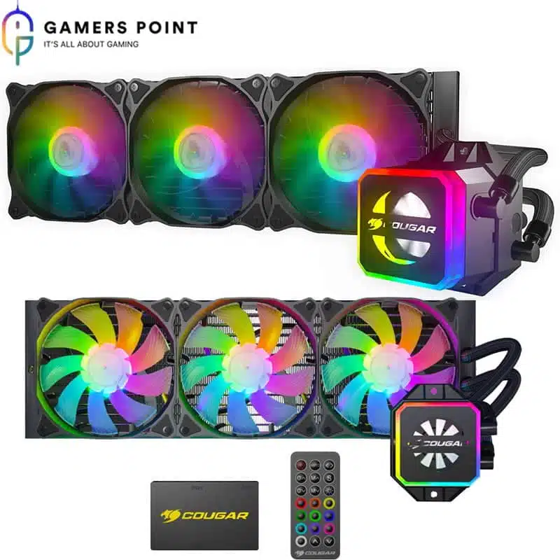 Cougar Helor CPU Liquid Cooling with Addressable RGB, Core Box v2 and a  Remote Controller (360)
