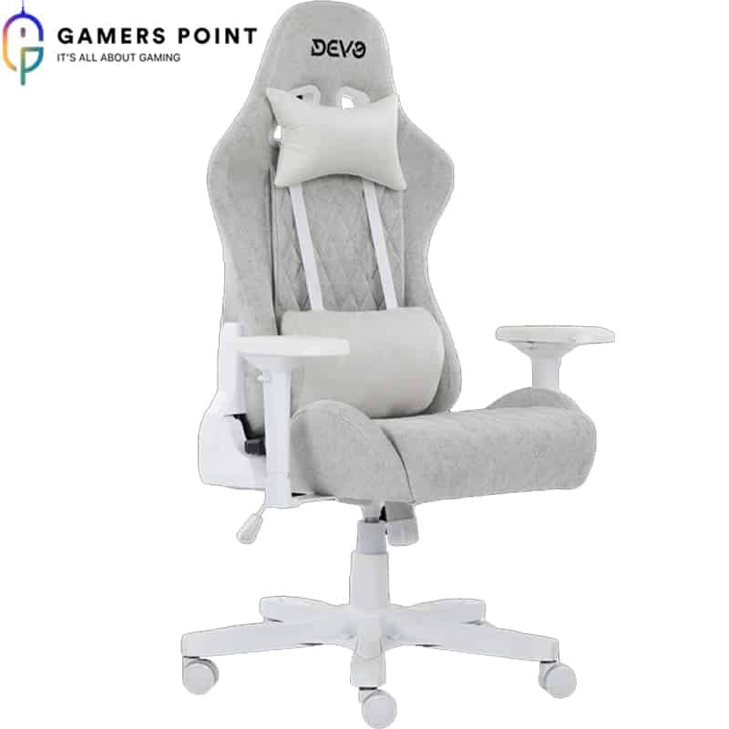 Devo Gaming Chair White – Comfort at its Finest | In Bahrain
