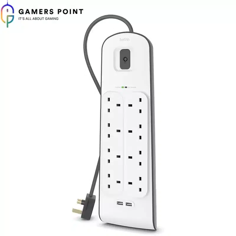 USB Surge White Protector Belkin 8-Outlet | Now In Bahrain