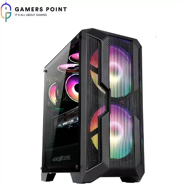 Abkoncore Helios Black H600A Sync RGB Case with Controller