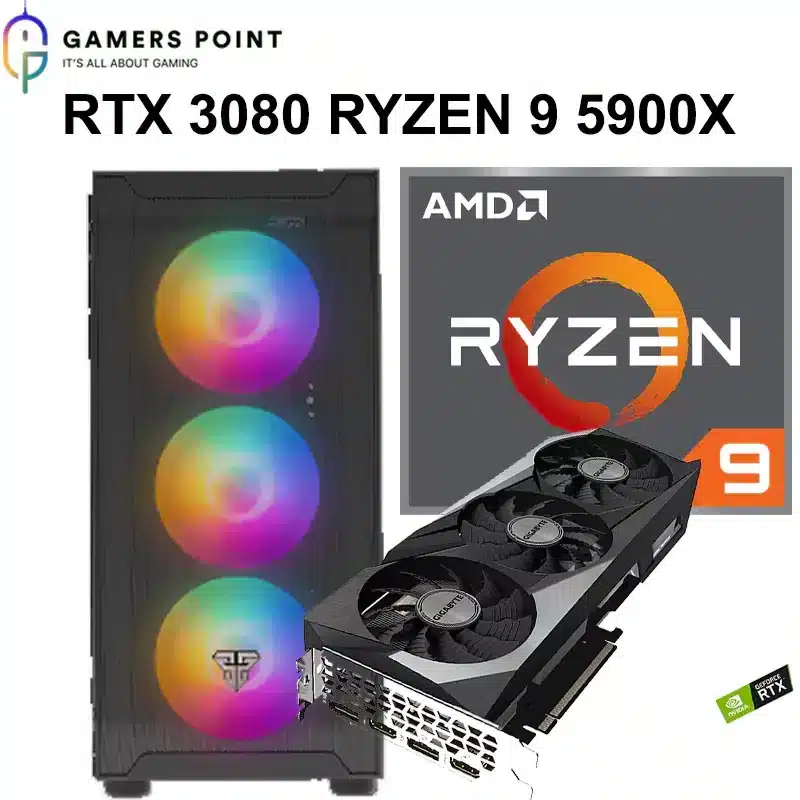 Gaming Arena RTX 3080 and Ryzen 9 5900X PC Build | In Bahrain