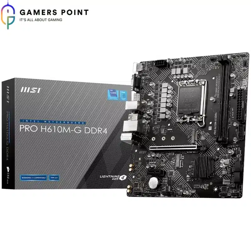 MSI PRO H610M-G DDR4 Motherboard | Gamerspoint In Bahrain