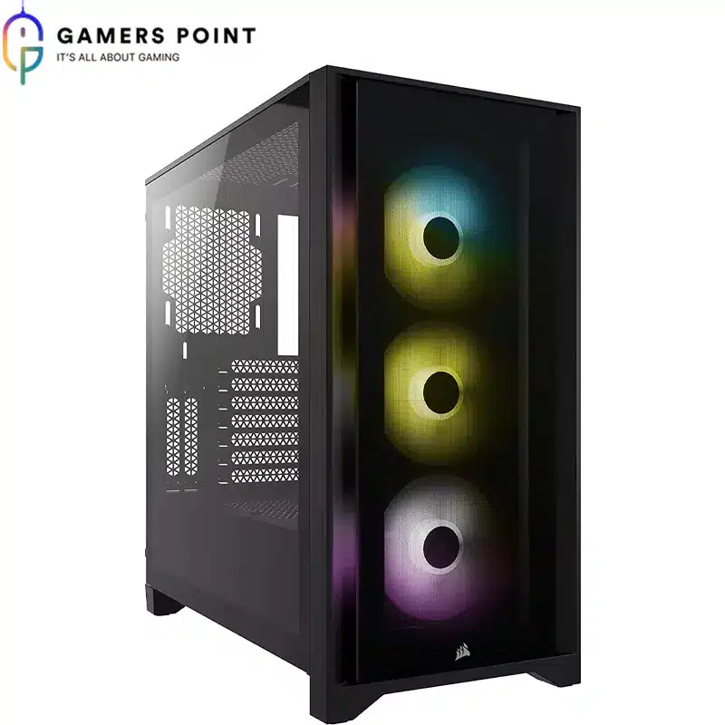 iCUE 5000X RGB Tempered Glass Mid-Tower ATX PC Smart Case — Black