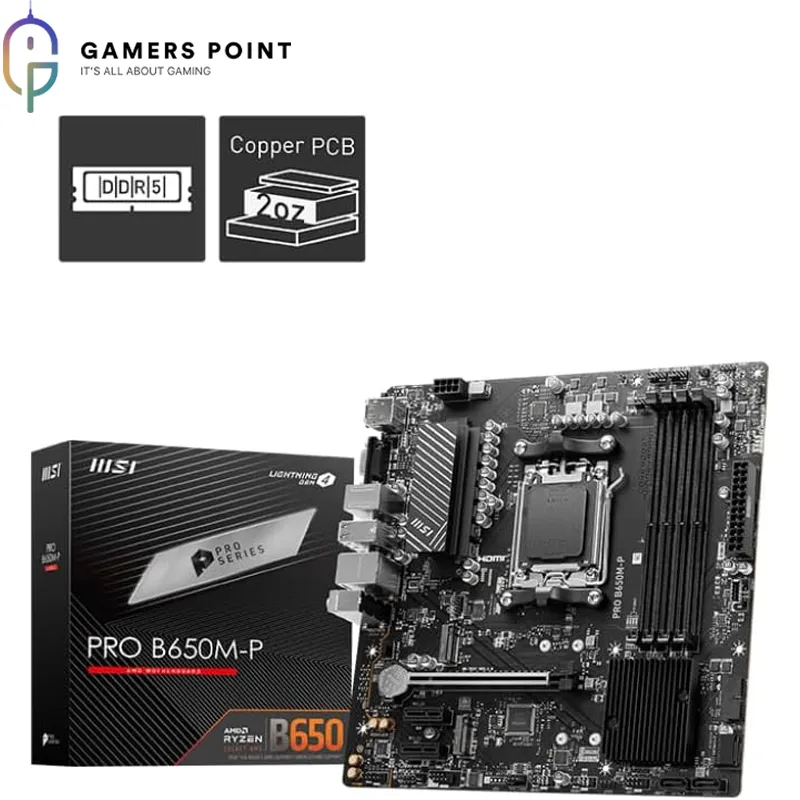 MSI B550-A PRO ProSeries AM4 ATX AMD Gaming Motherboard